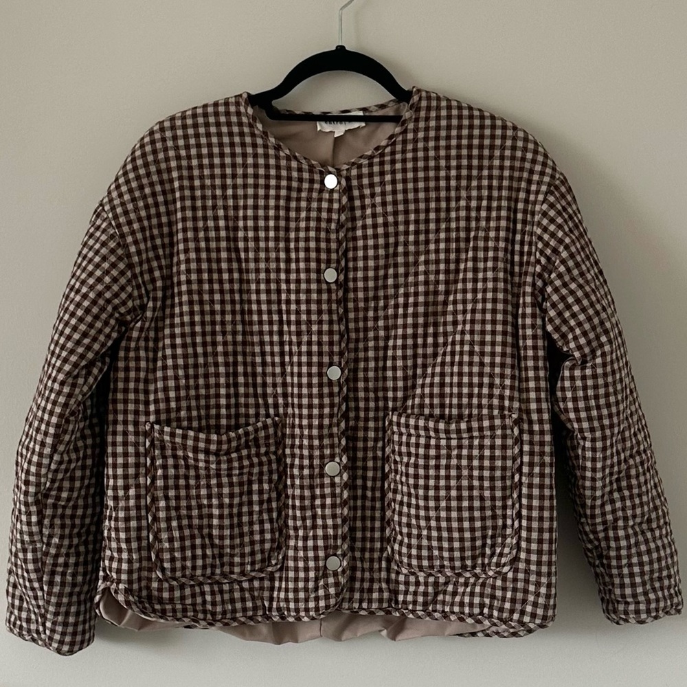 Gingham Quilted Jacket